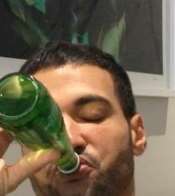 Haaz Sleiman consuming alcohol